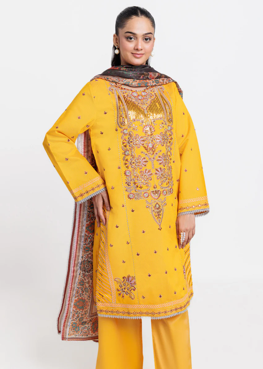L-Yellow-Cotton Net-3 Piece (WPS25FE3042) - Image 5