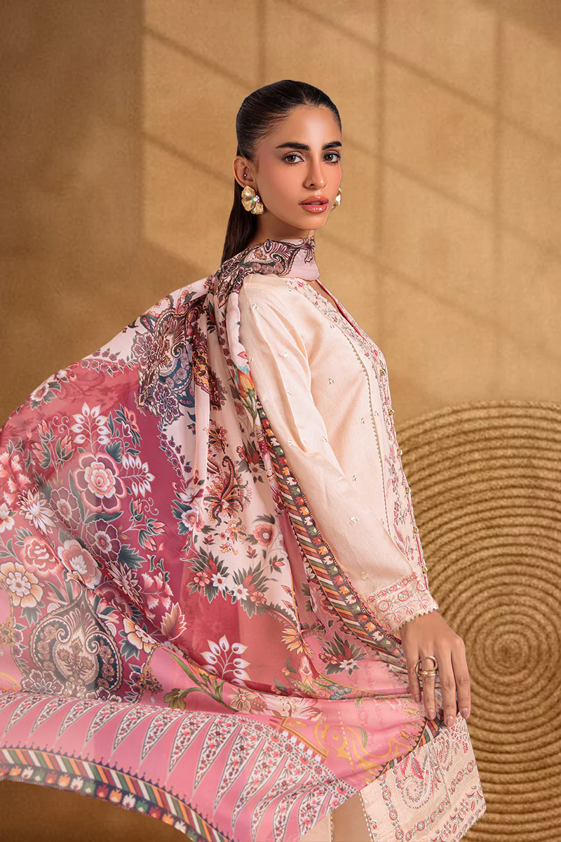 Peach-Cotton Net-3 Piece (WPS25FE3046) - Image 3