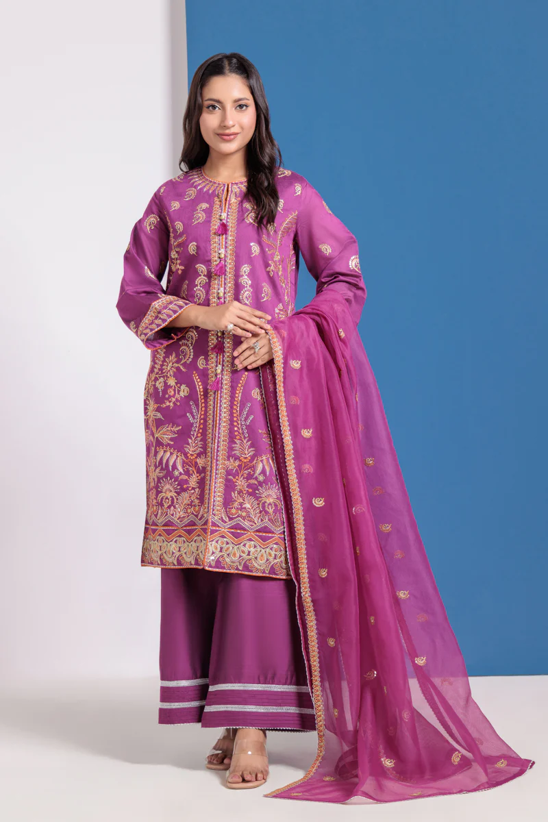 Purple-Cotton Net-3 Piece (WPS25FE3047) - Image 5