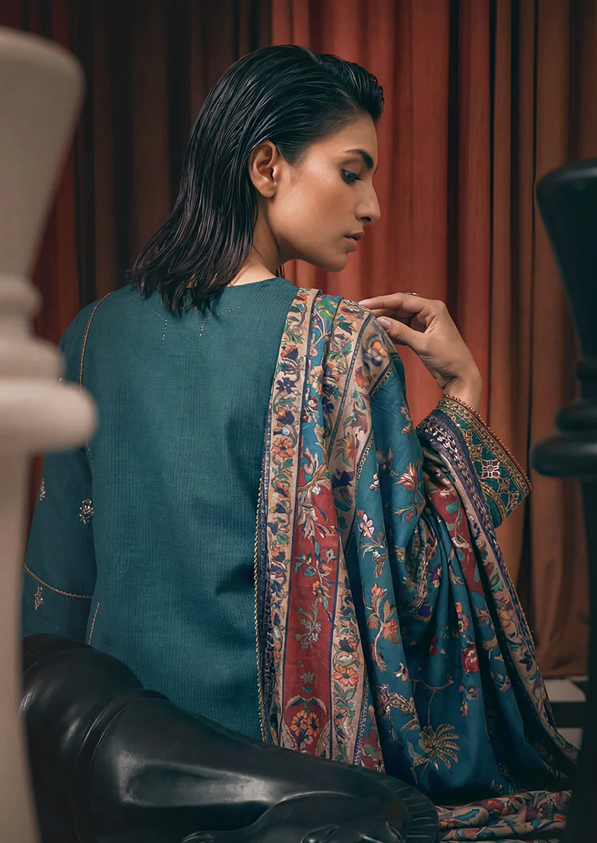 Green-Cotton-Silk-3 Piece (WPS25FE3053) - Image 2
