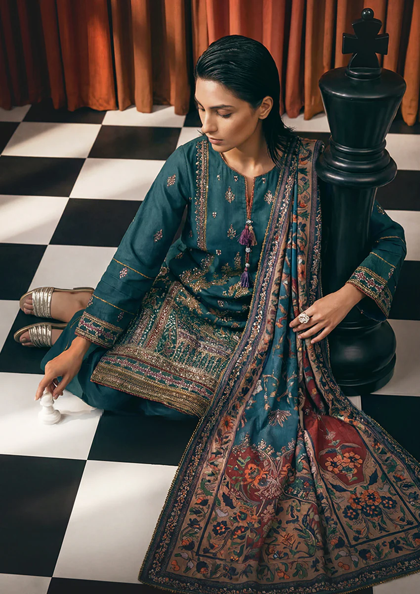 Green-Cotton-Silk-3 Piece (WPS25FE3053) - Image 3