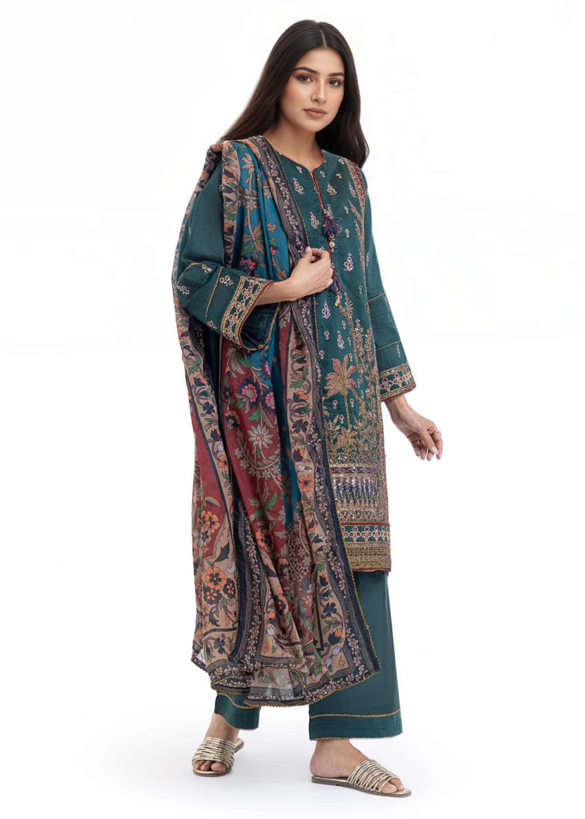 Green-Cotton-Silk-3 Piece (WPS25FE3053) - Image 7