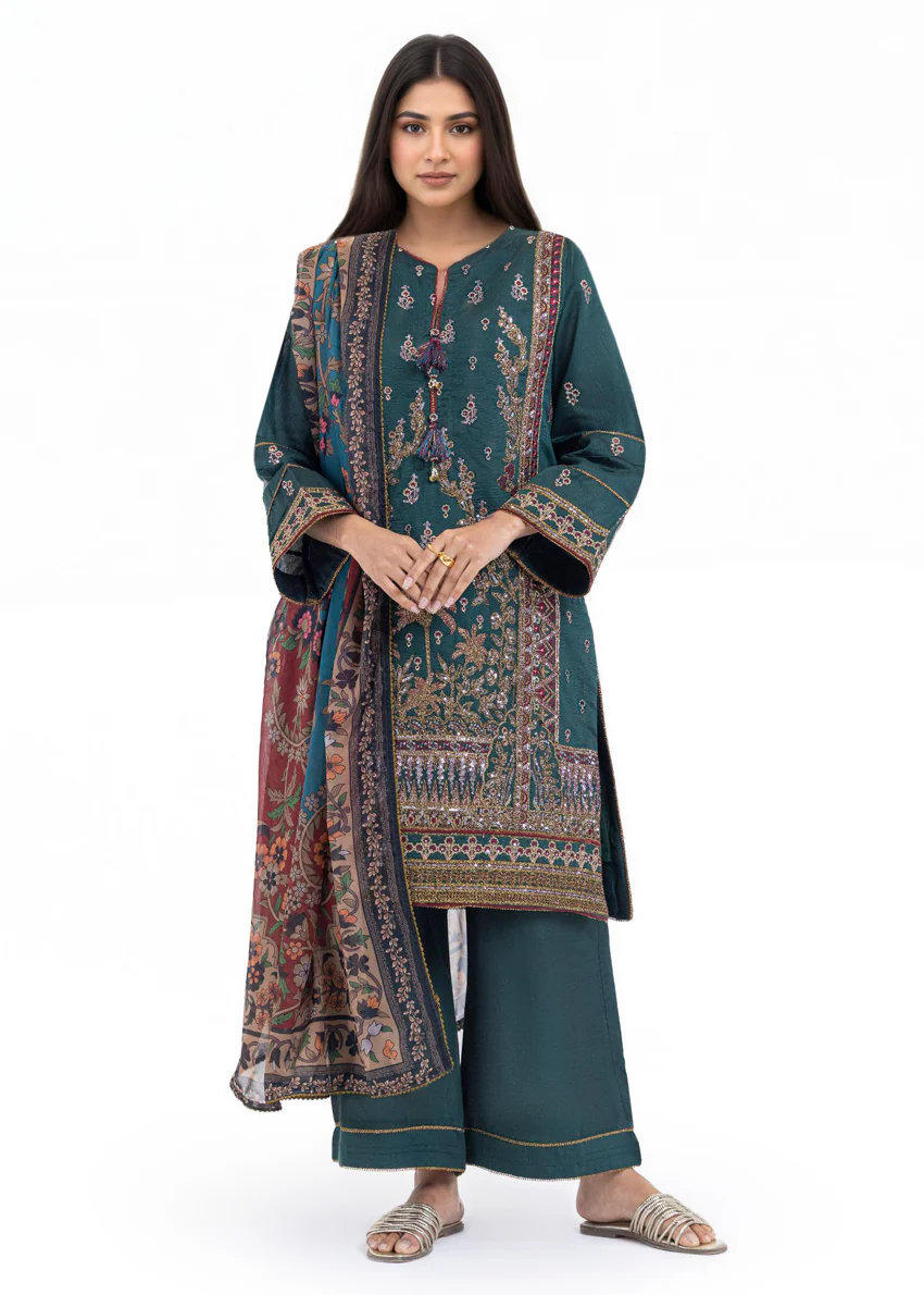 Green-Cotton-Silk-3 Piece (WPS25FE3053) - Image 9