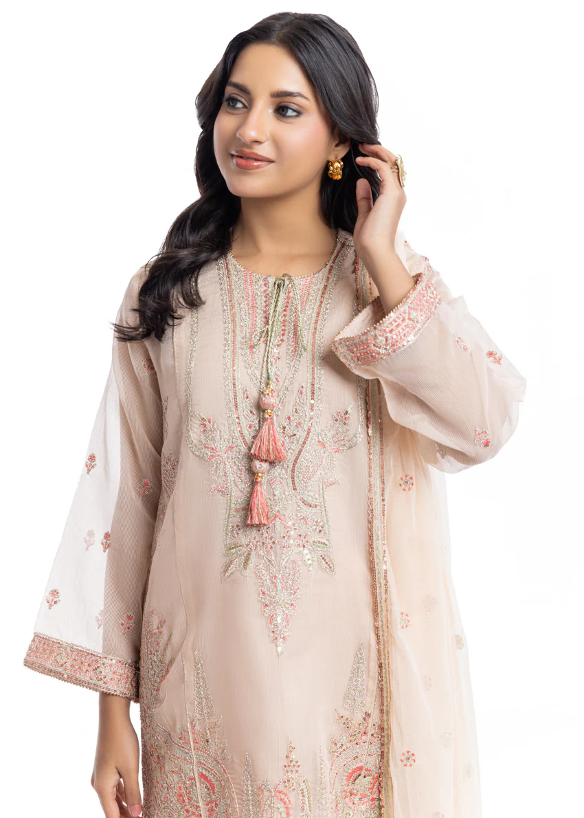 Pink-Textured Net -3 Piece (WPS25FE3059) - Image 5