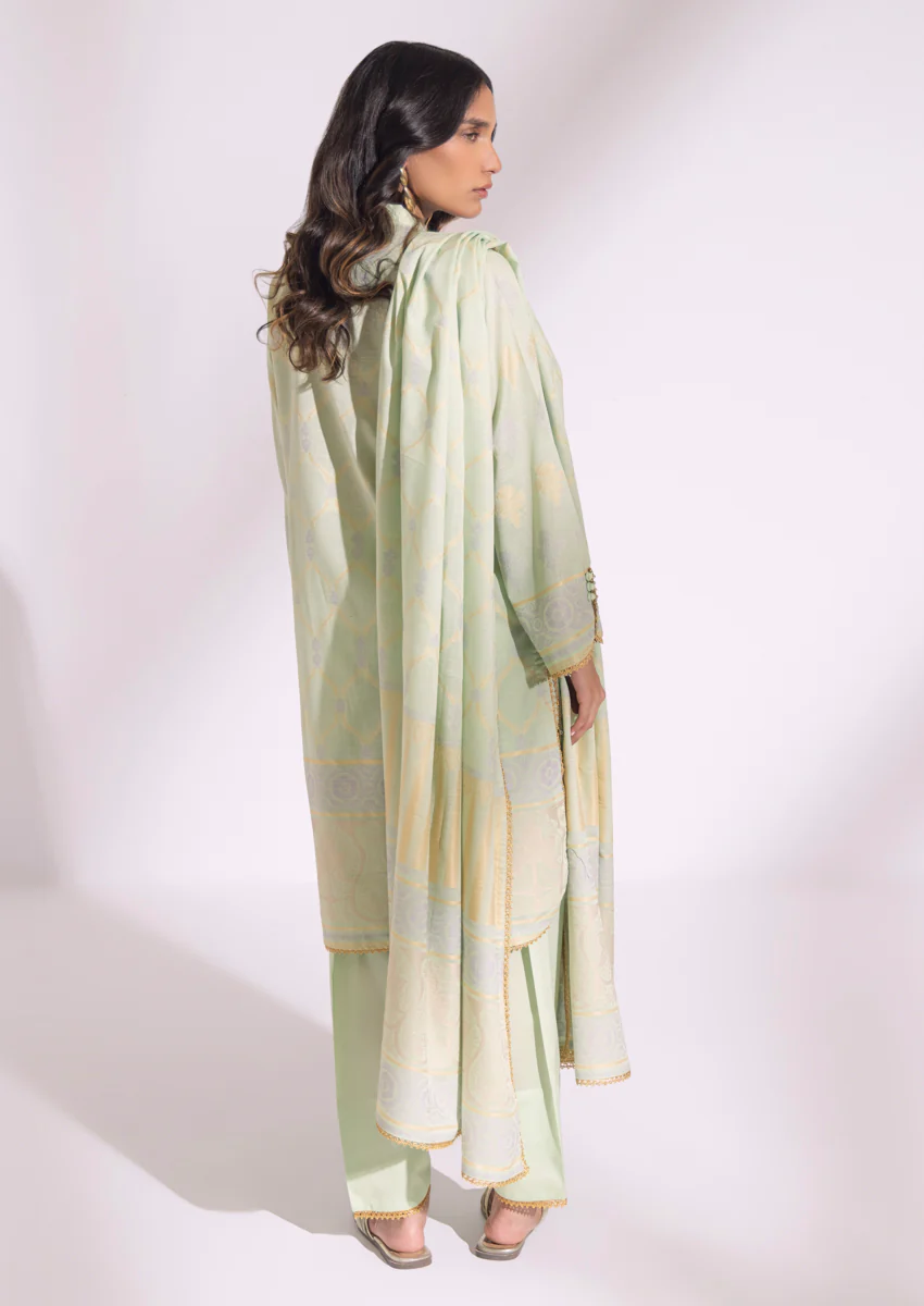 P-Green-Jacquard-3 Piece (WPS25JD3008) - Image 2