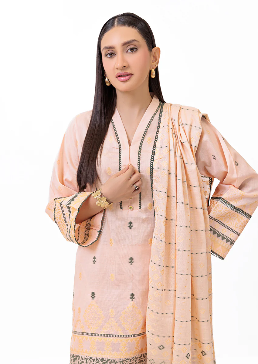 Peach-Jacquard-3 Piece (WPS25JD3012) - Image 4