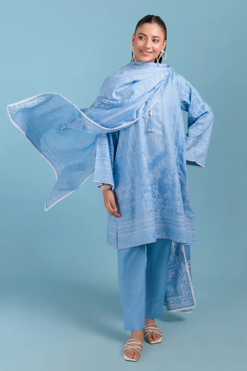 Lavender-Jacquard-3 Piece (WPS25JD3041) - Image 4