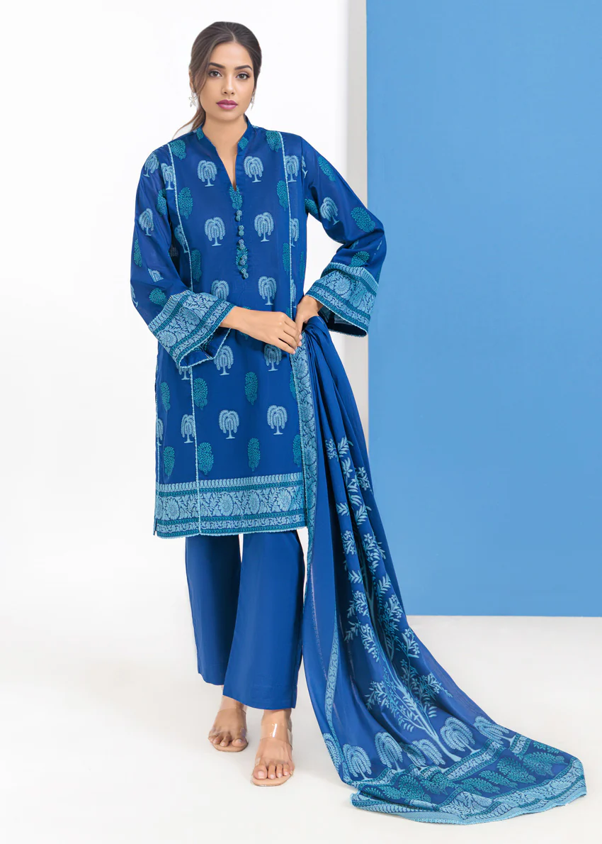 Blue-Jacquard-3 Piece (WPS25JD3046) - Image 4