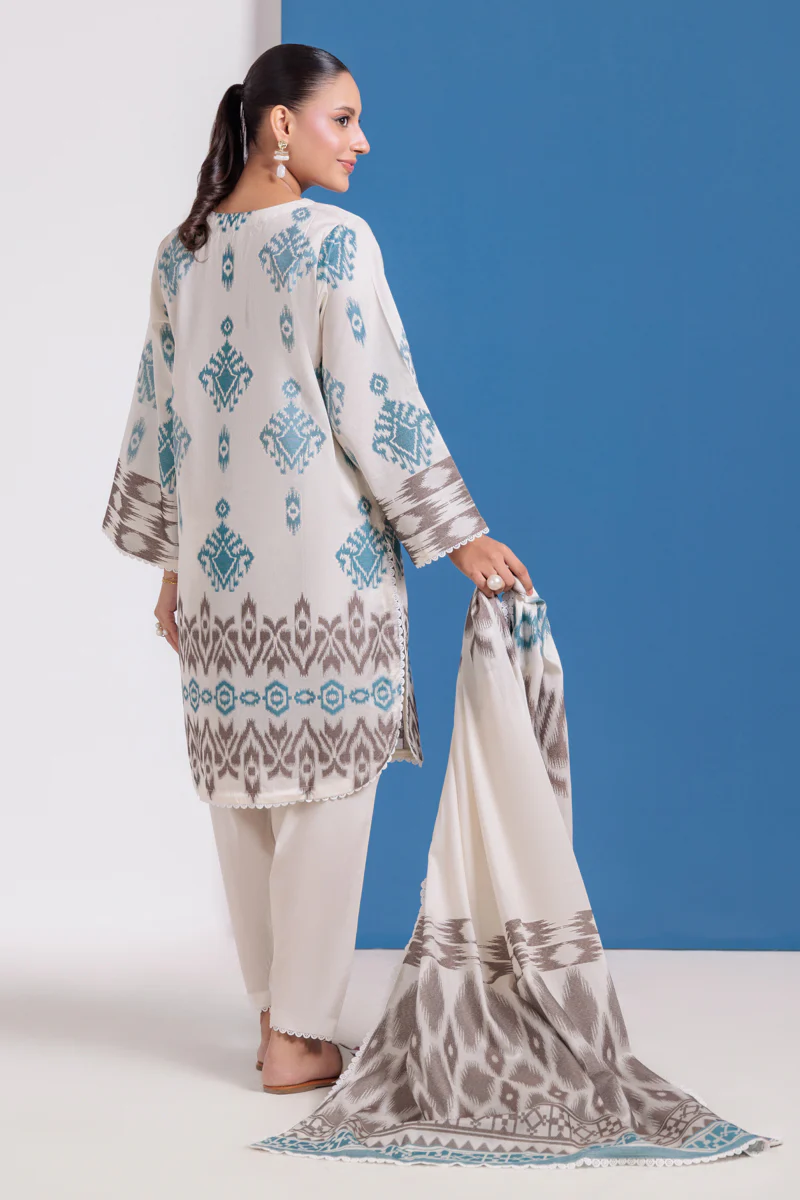 White-Jacquard-3 Piece (WPS25JD3047) - Image 2