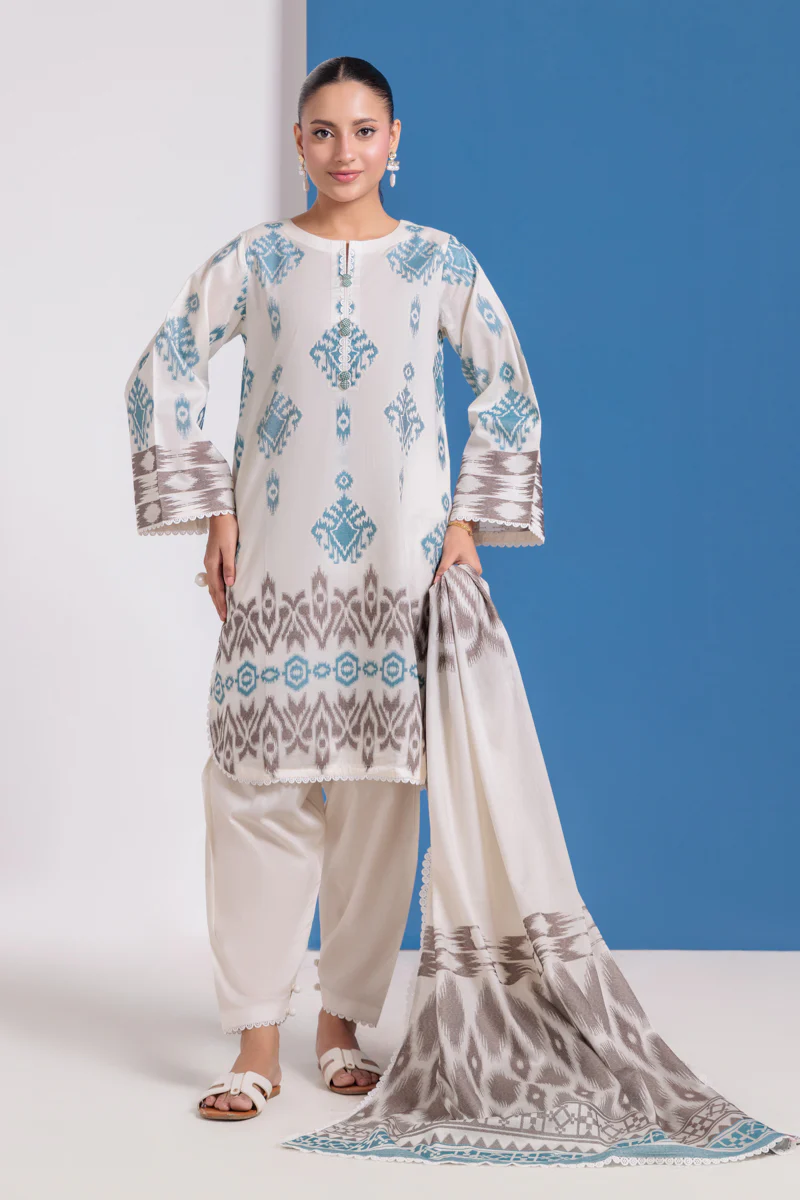 White-Jacquard-3 Piece (WPS25JD3047) - Image 6