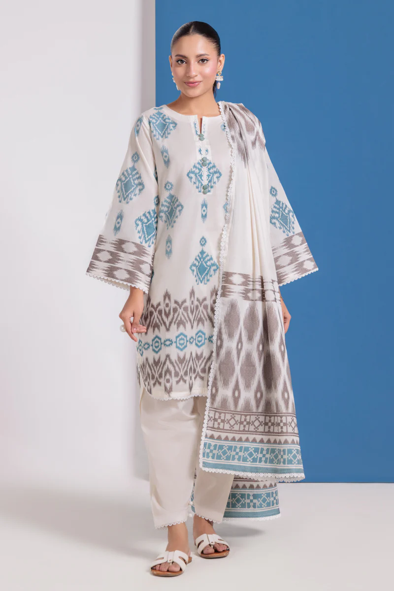 White-Jacquard-3 Piece (WPS25JD3047) - Image 7