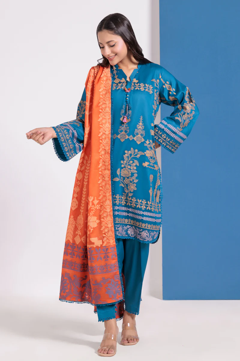 Blue-Jacquard-3 Piece (WPS25JD3050) - Image 4