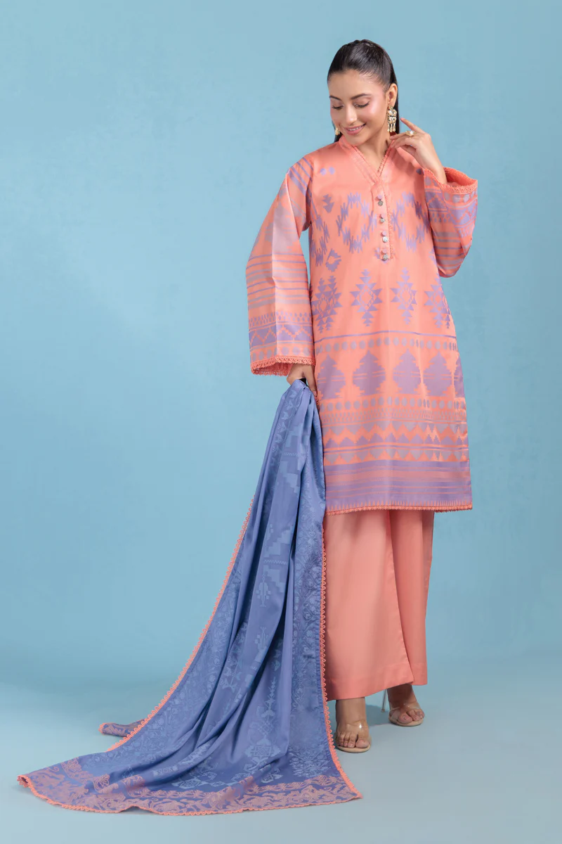 Coral-Jacquard-3 Piece (WPS25JD3051) - Image 5