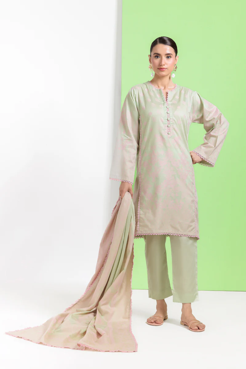 L-Green-Jacquard-3 Piece (WPS25JD3053) - Image 2