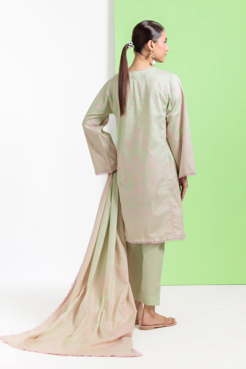 L-Green-Jacquard-3 Piece (WPS25JD3053) - Image 3