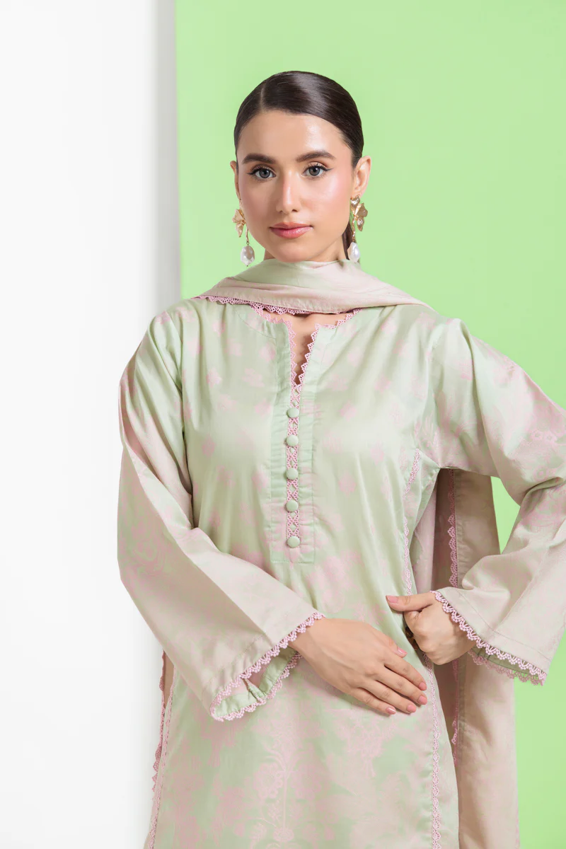 L-Green-Jacquard-3 Piece (WPS25JD3053) - Image 5