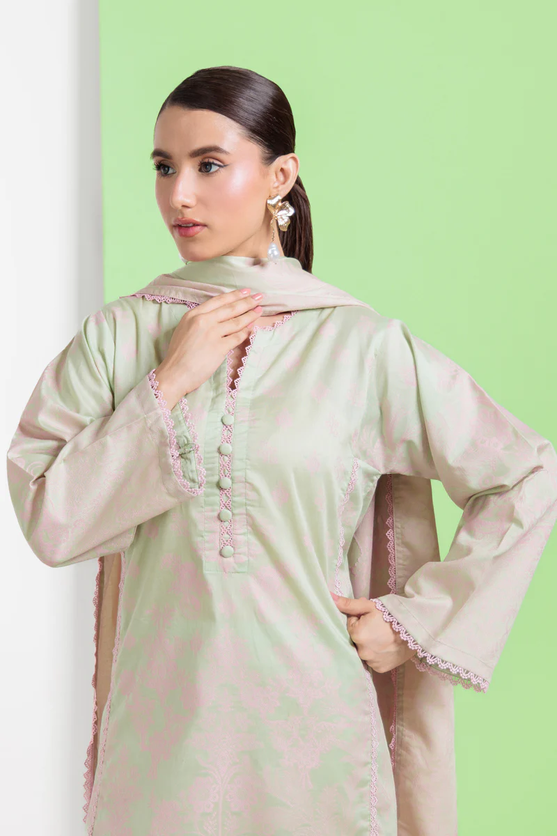 L-Green-Jacquard-3 Piece (WPS25JD3053) - Image 6