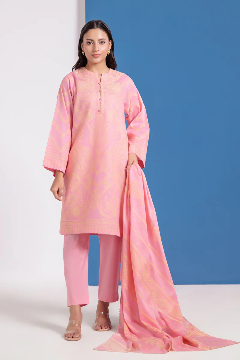 Pink-Jacquard-3 Piece (WPS25JD3055) - Image 6