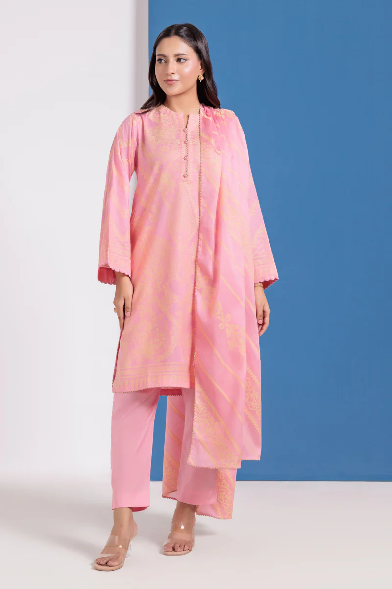 Pink-Jacquard-3 Piece (WPS25JD3055) - Image 7