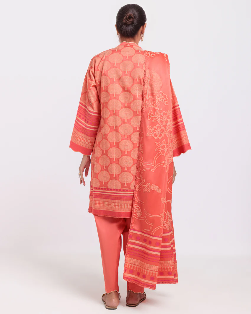 Peach-Jacquard-3 Piece (WPS25JD3060) - Image 4