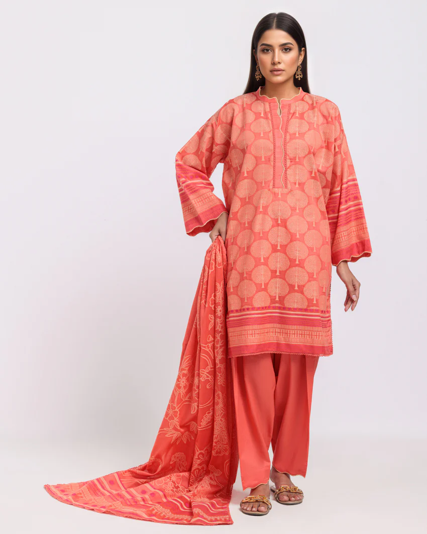 Peach-Jacquard-3 Piece (WPS25JD3060) - Image 5