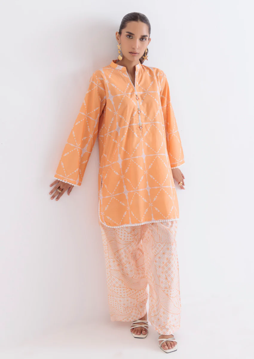 Peach-Cambric-2 Piece (WPS25P2007) - Image 3