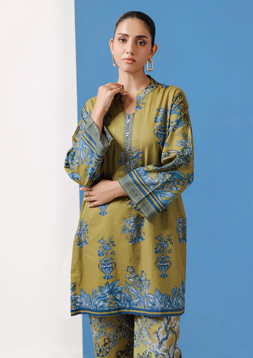 Olive-Cambric-2 Piece (WPS25P2015) - Image 4