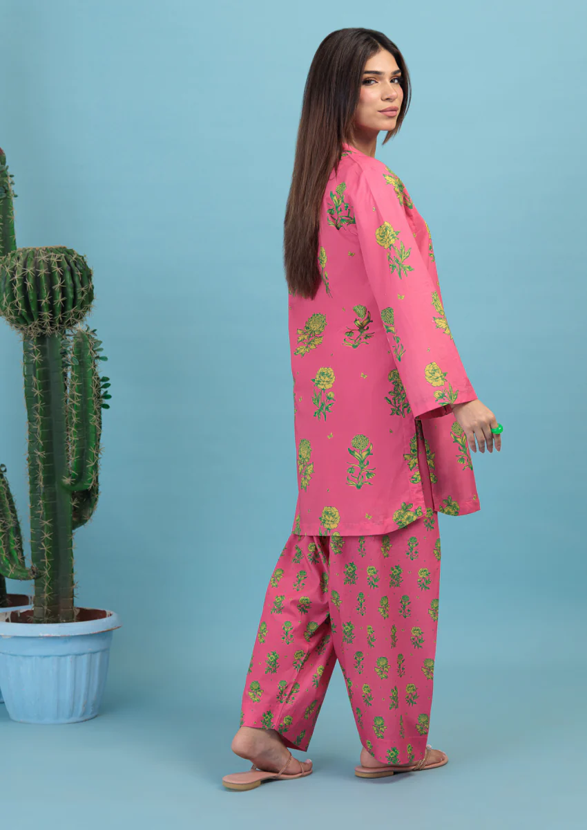 Pink-Lawn-2 Piece (WPS25P2017) - Image 2