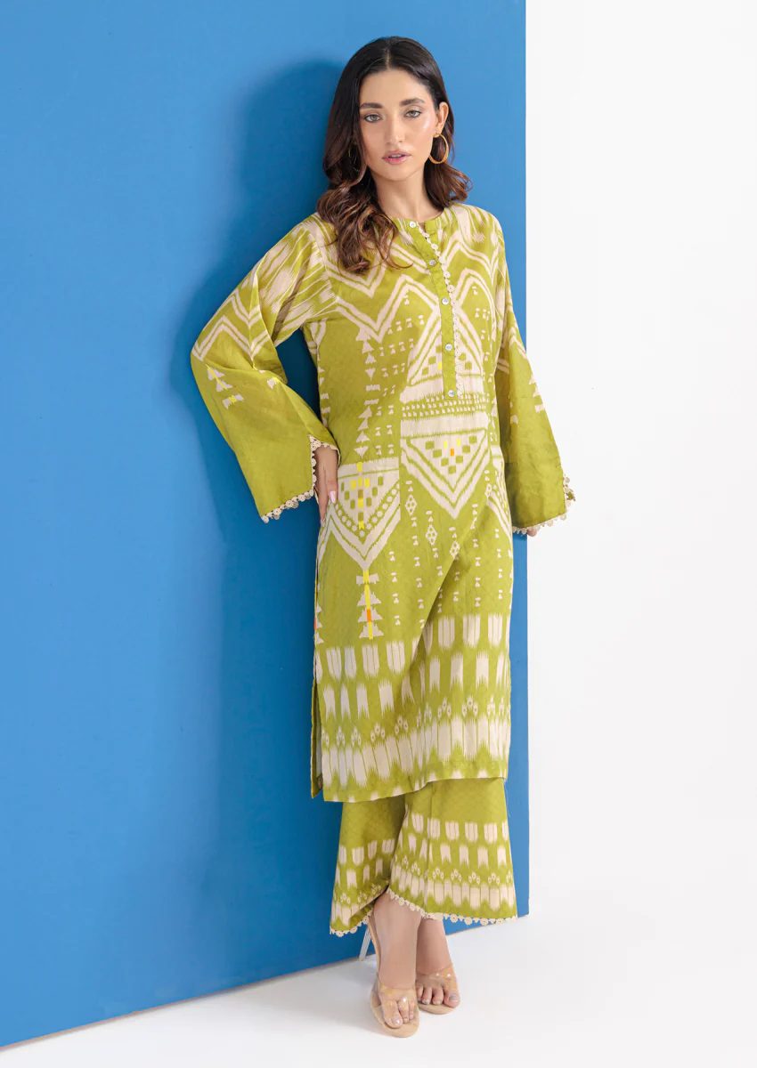 M-Green-Cambric-2 Piece (WPS25P2021) - Image 4