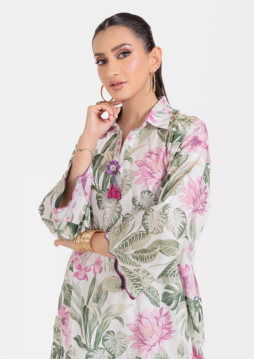 L-Green-Cambric-2 Piece (WPS25P2025) - Image 4
