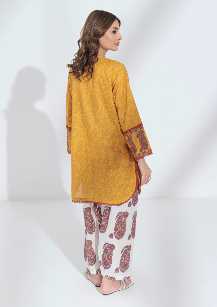 Mustard-Cambric-2 Piece (WPS25P2036) - Image 2