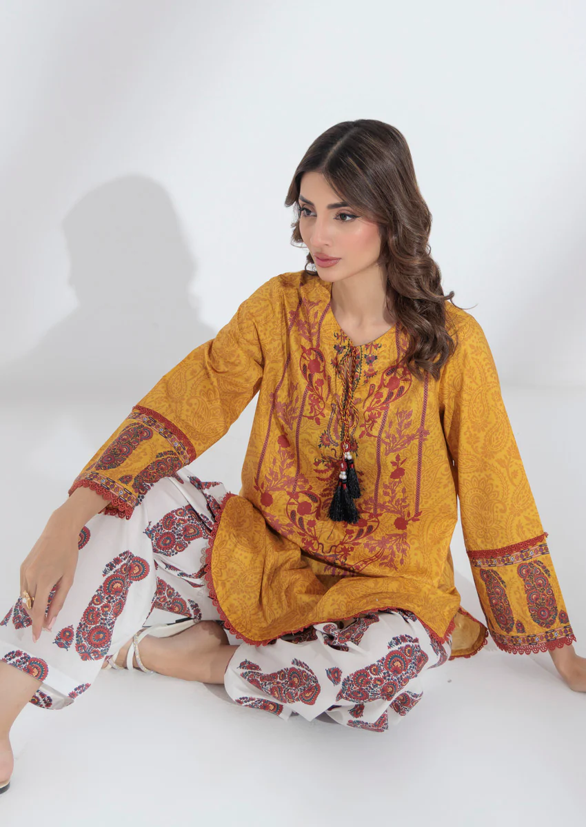 Mustard-Cambric-2 Piece (WPS25P2036) - Image 5