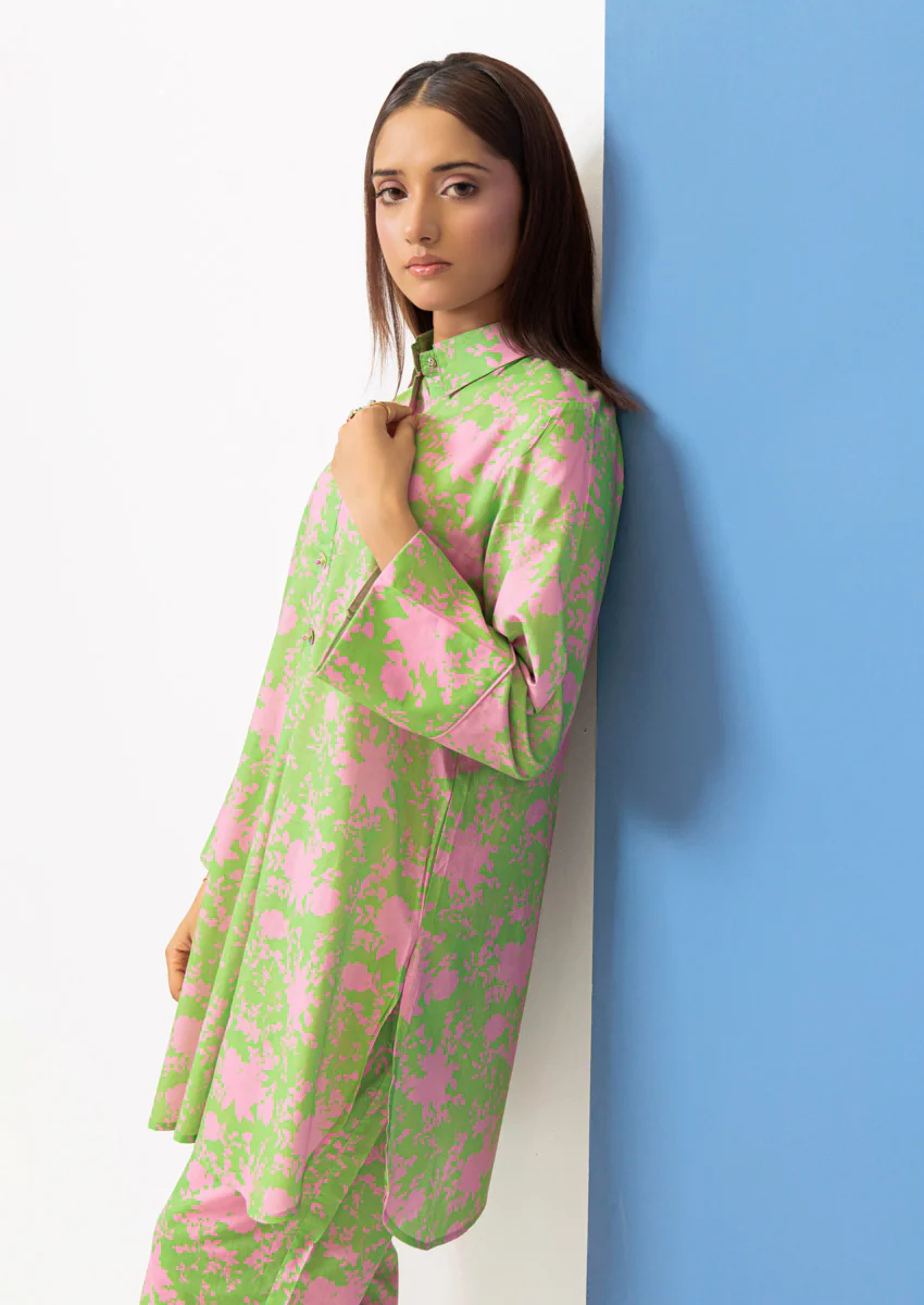 L-Green-Cambric-2 Piece (WPS25P2049) - Image 5