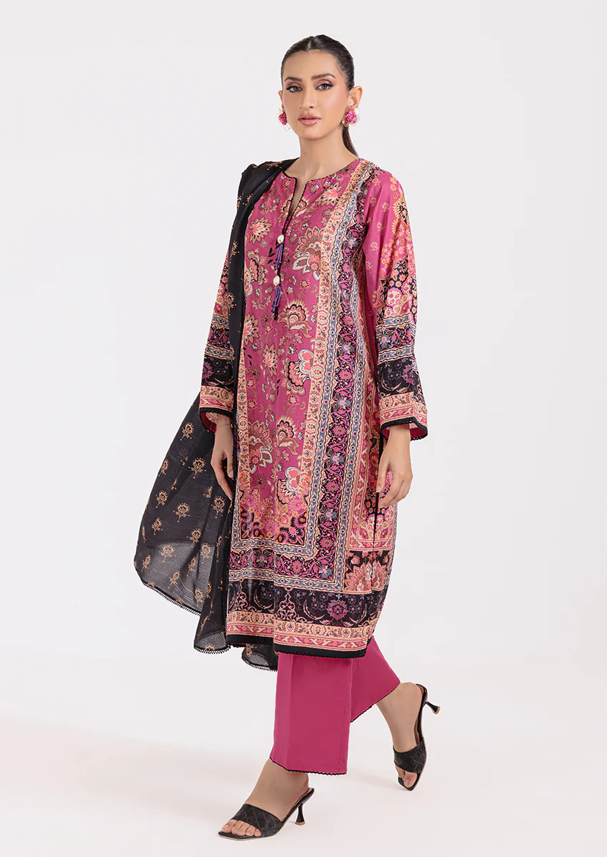 Magenta-Lawn-3 Piece (WPS25P3014) - Image 3