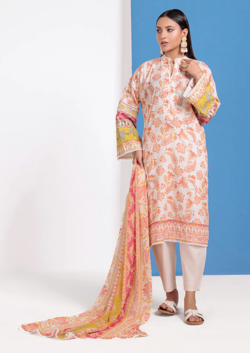 Cream-Cambric-3 Piece (WPS25P3016) - Image 3