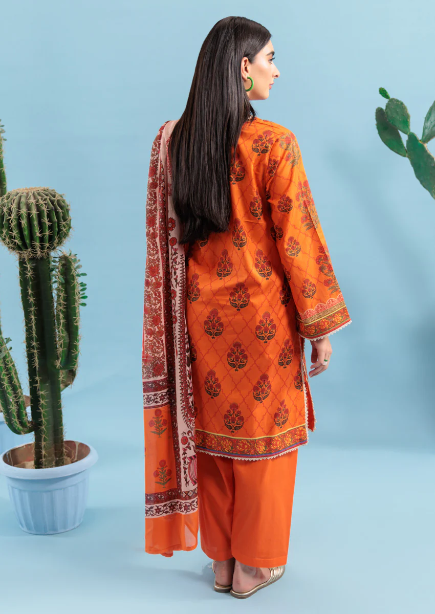 Orange-Cambric-3 Piece (WPS25P3028) - Image 2