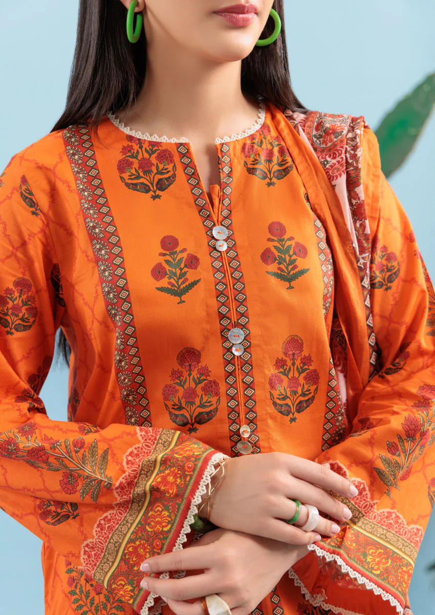 Orange-Cambric-3 Piece (WPS25P3028) - Image 6