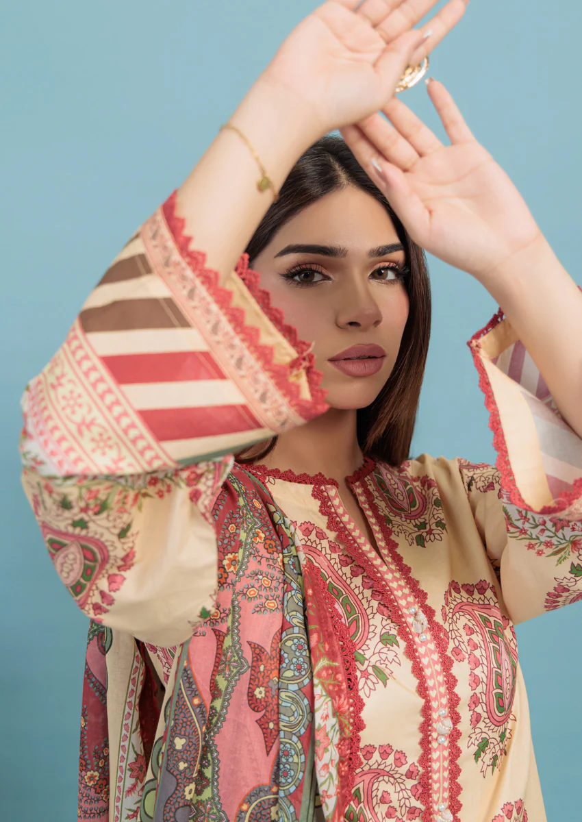Beige-Lawn-3 Piece (WPS25P3034) - Image 6
