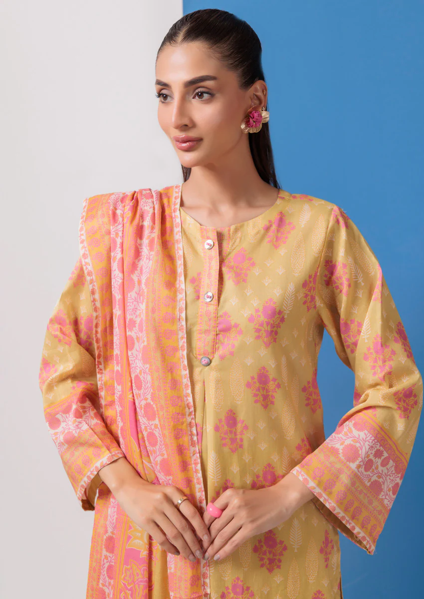 Mustard-Cambric-3 Piece (WPS25P3056) - Image 3
