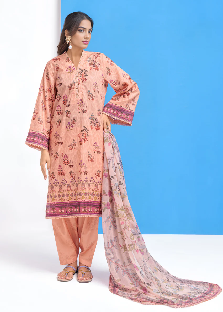 S-Pink-Cambric-3 Piece (WPS25P3081) - Image 3