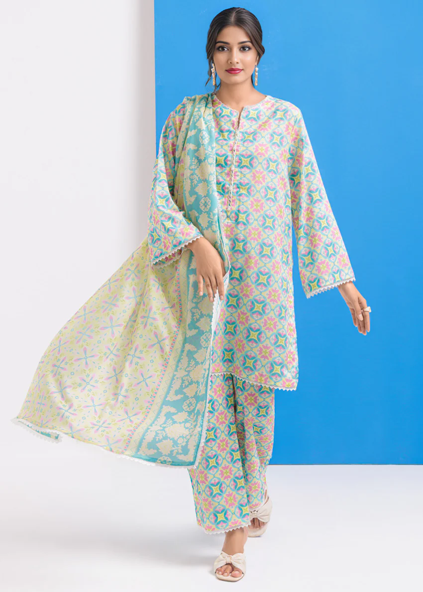 Yellow-Cambric-3 Piece (WPS25P3082) - Image 3