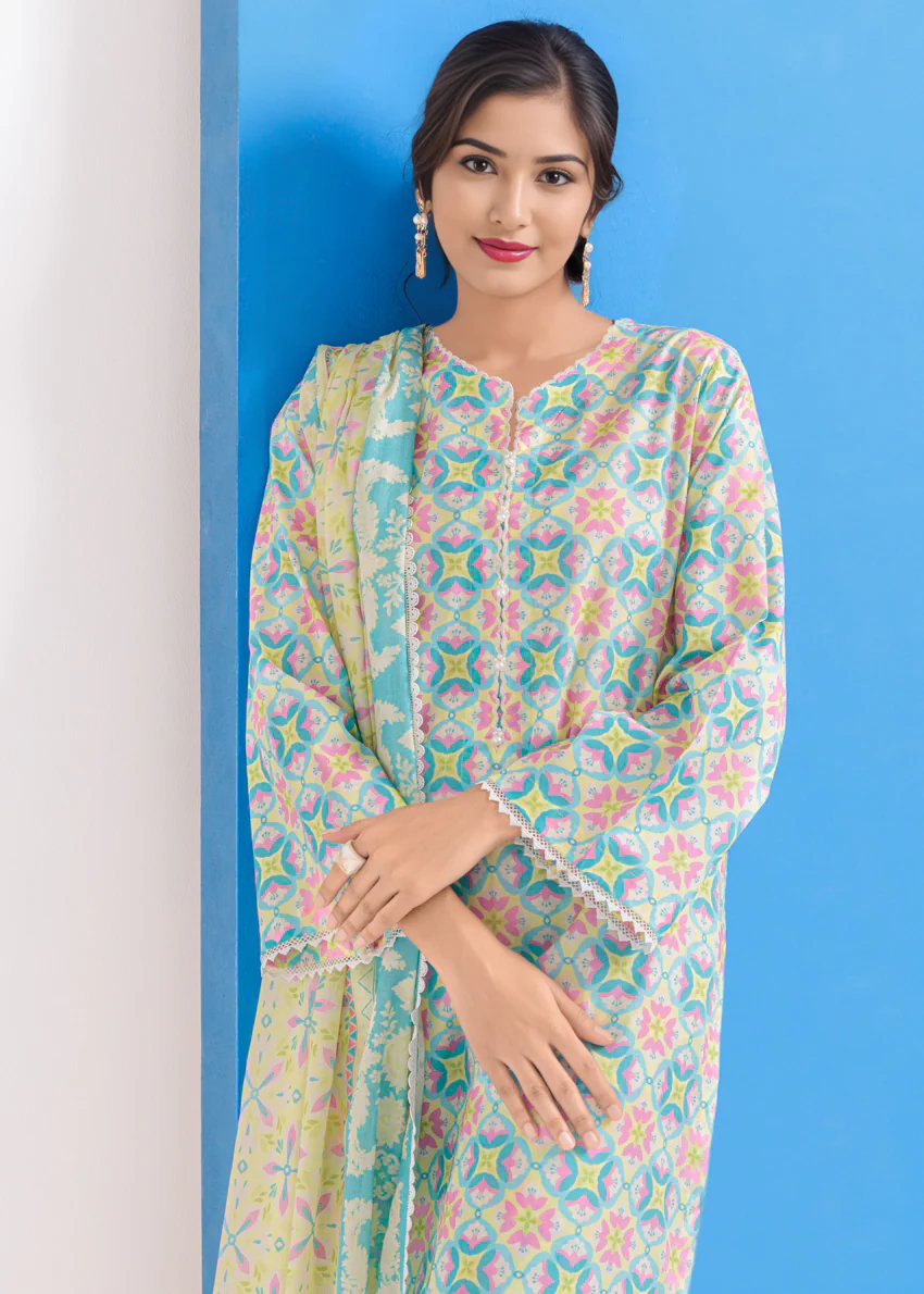 Yellow-Cambric-3 Piece (WPS25P3082) - Image 5