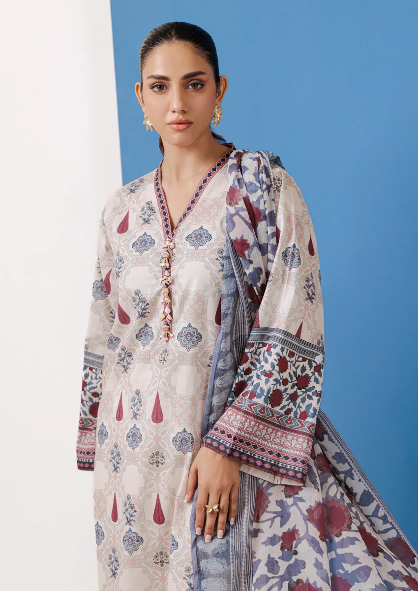 S-Pink-Cambric-3 Piece (WPS25P3093) - Image 3