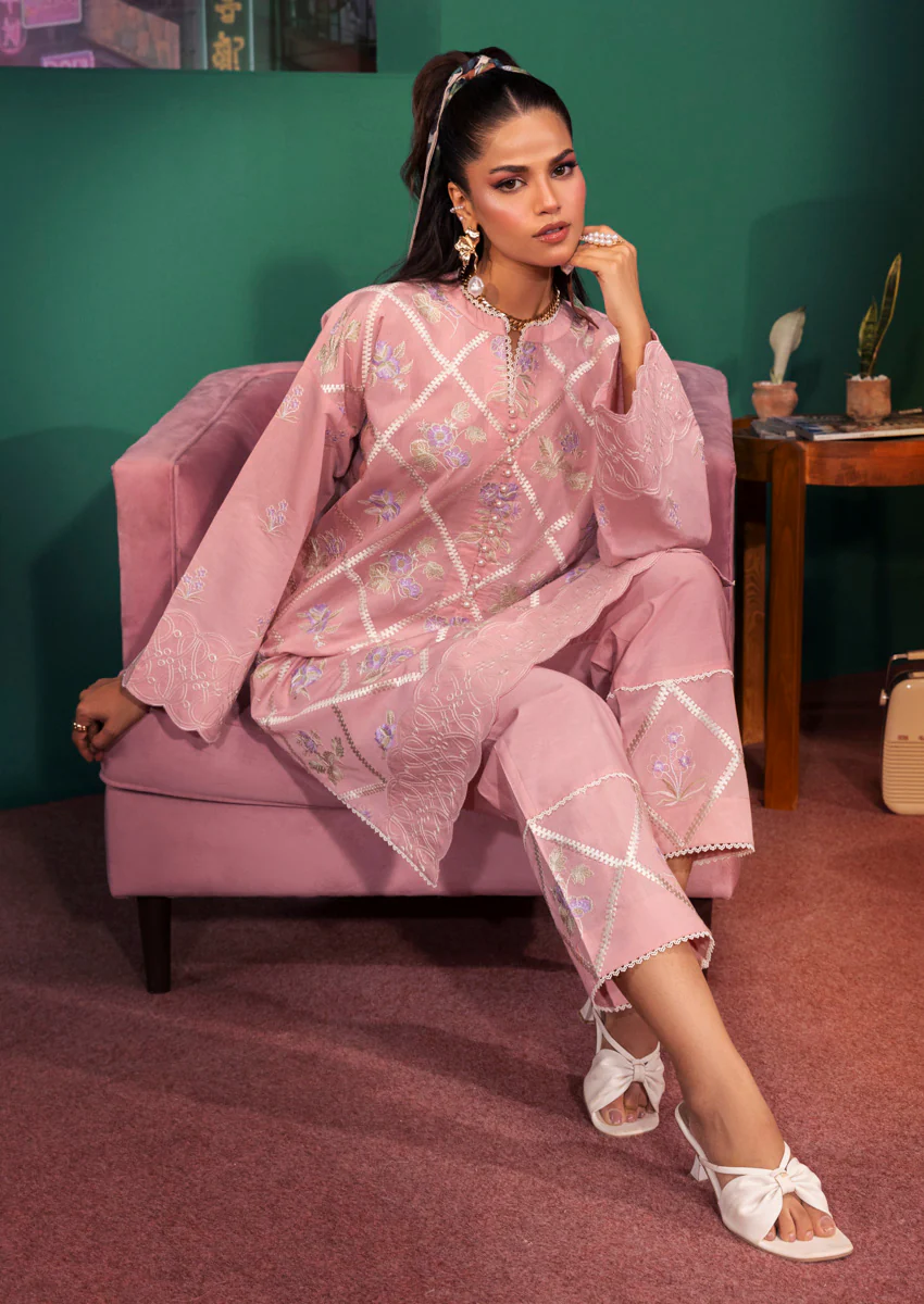 Peach-Cotton Silk-2 Piece (WPS25SE2024) - Image 3