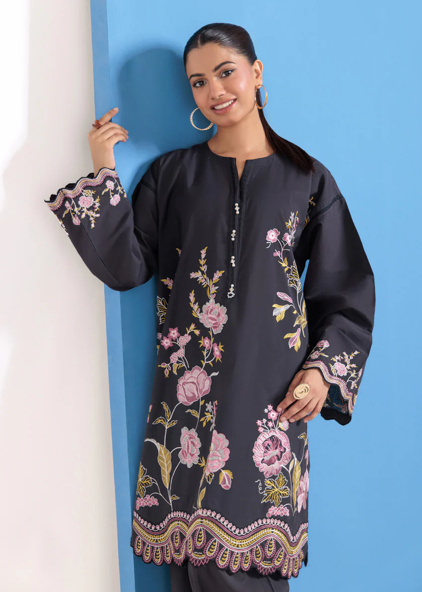 Black-Cotton Silk-2 Piece (WPS25SE2025) - Image 6