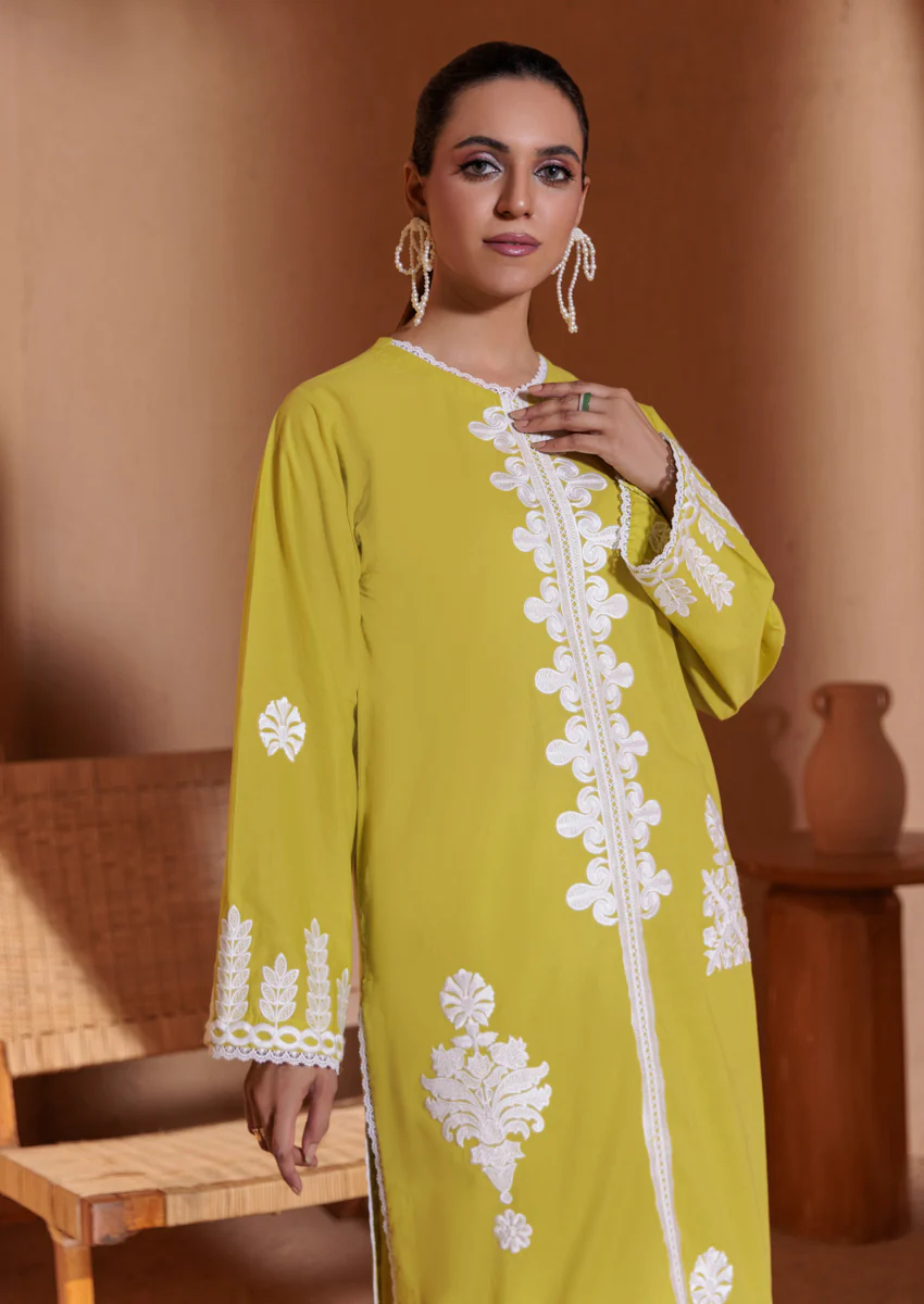 L-Green-Cambric-2 Piece (WPS25SE2032) - Image 3