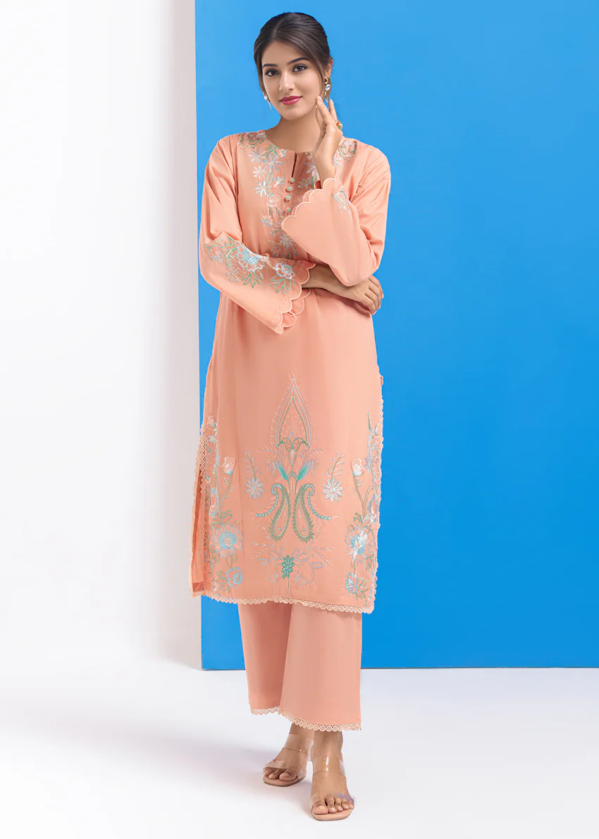 Peach-Cambric-2 Piece (WPS25SE2035) - Image 4
