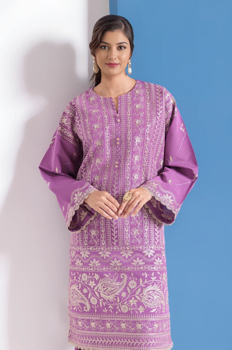 Purple-Cotton Silk-2 Piece (WPS25SE2042) - Image 3