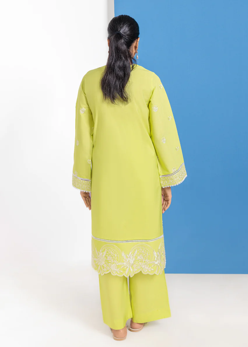P-Green-Cotton Silk-2 Piece (WPS25SE2043) - Image 4