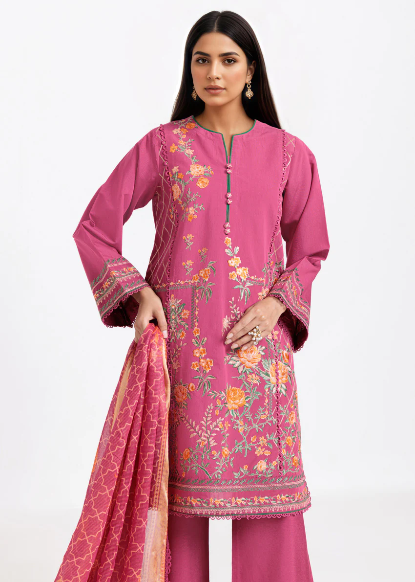 Claret-Cotton Silk-3 Piece (WPS25SE3016) - Image 9